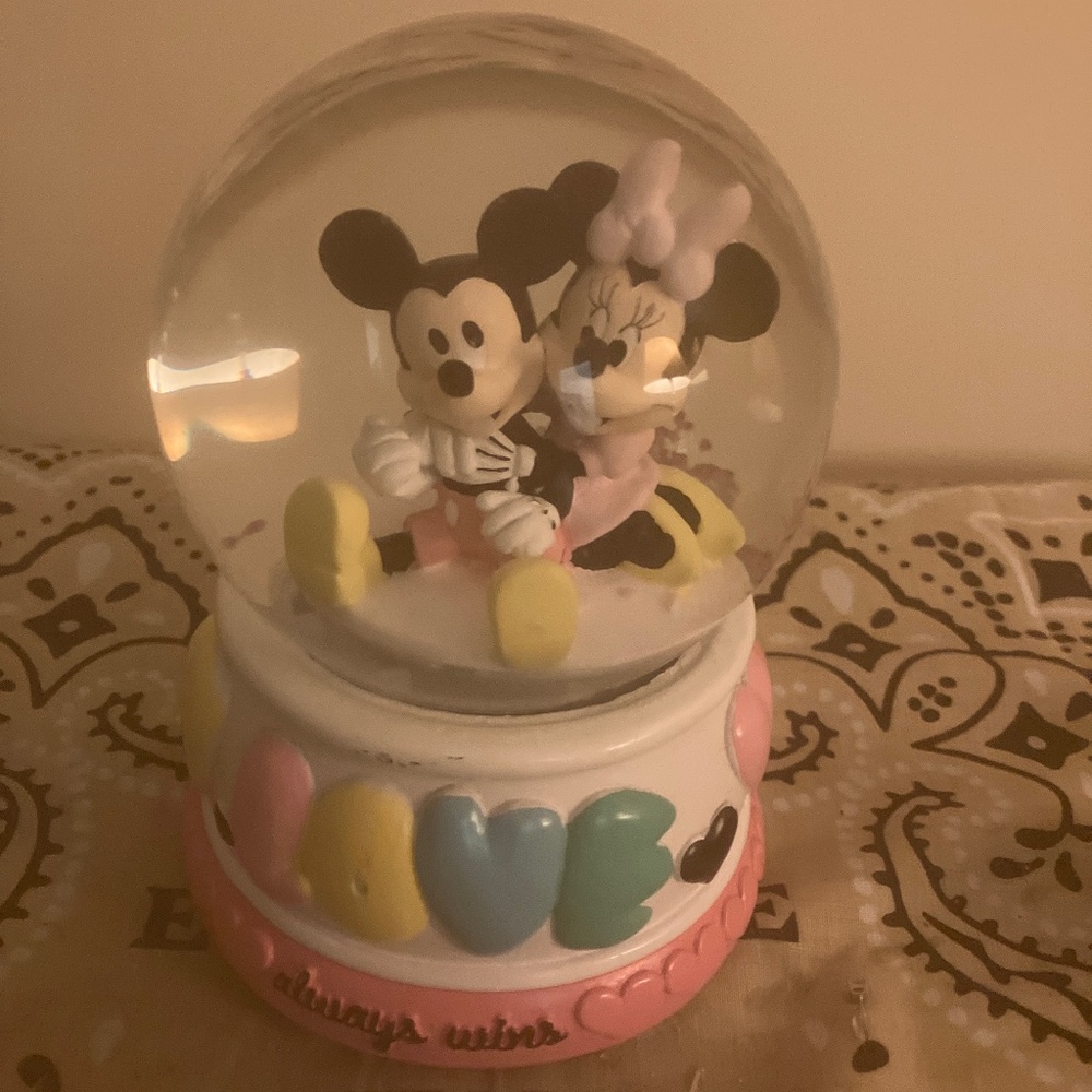 Minnie & Mickey Snow Globe